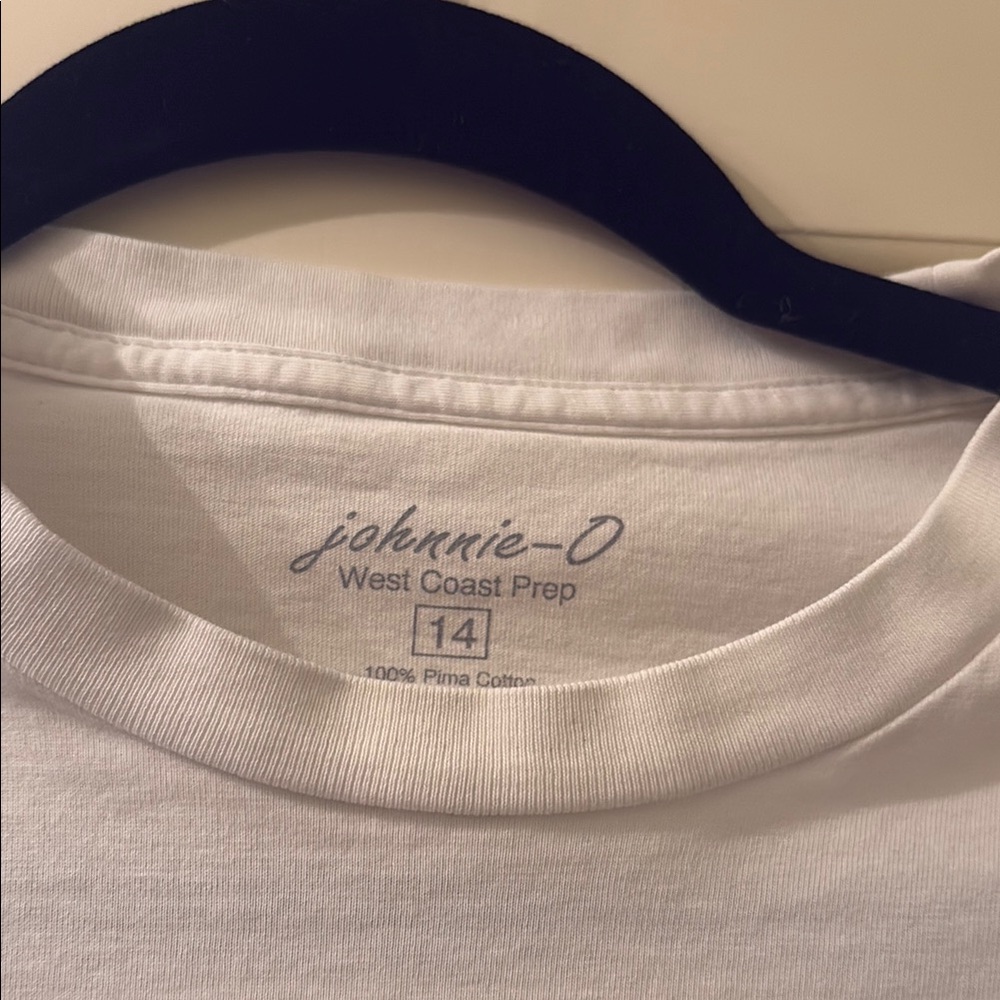 Johnnie-O White Cotton T-Shirt